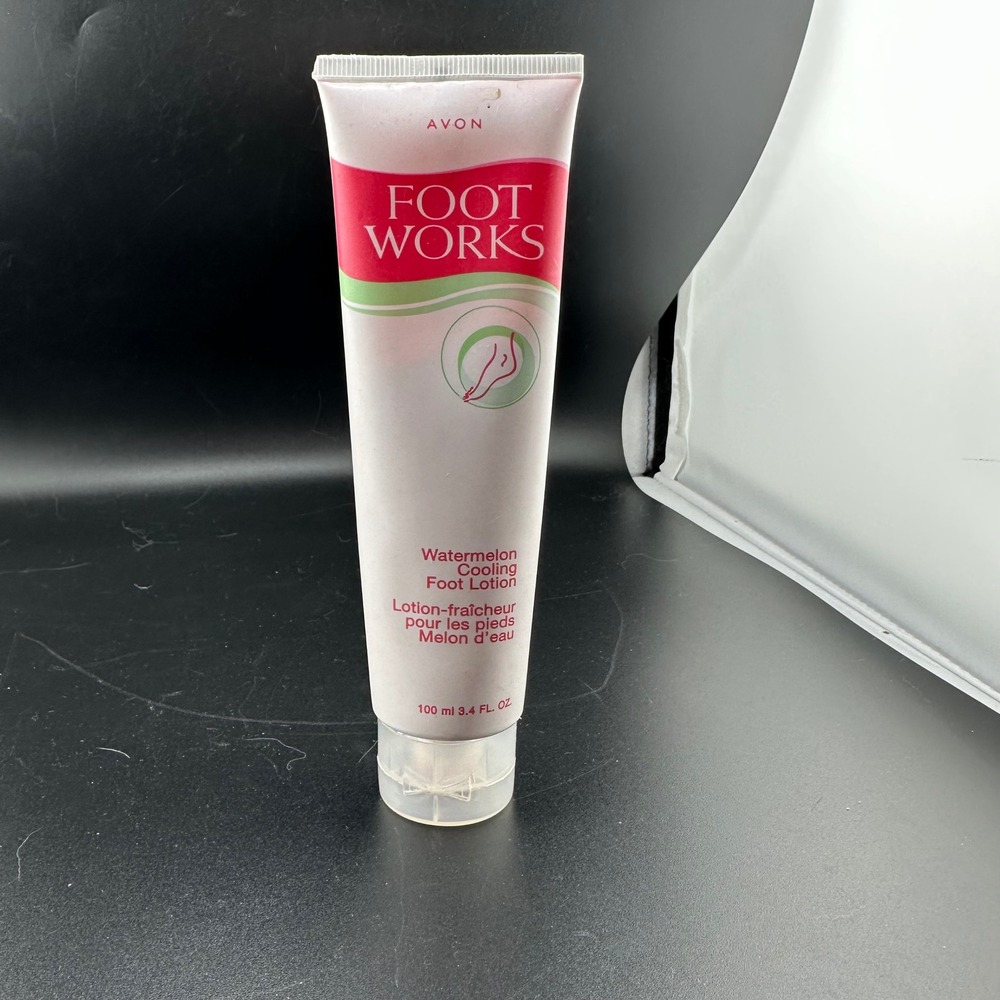 Avon‎ Foot Works Watermelon Cooling Foot Lotion 3.4 fl oz 100ml 2008 RETIRED USA